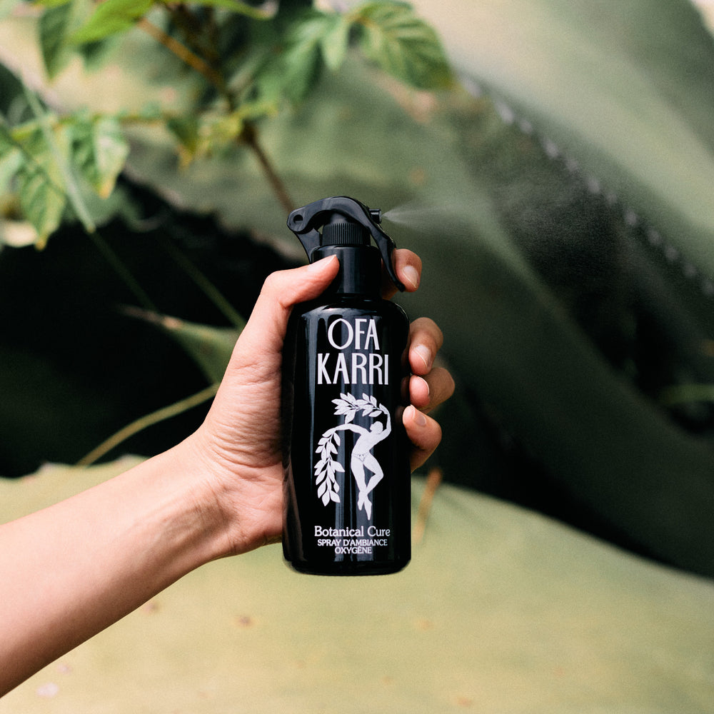 OFA Karri Botanical Room Spray with organic essential oils in a 200ml bottle, offering a fresh, invigorating scent to refresh your space.
