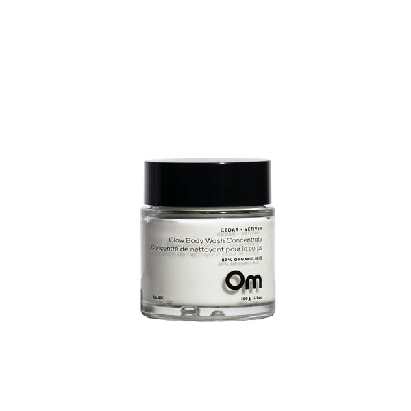 OM ORGANICS - Cedar + Vetiver Glow Body Wash Concentrate