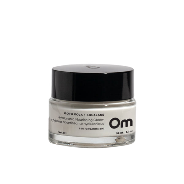 OM ORGANICS Gotu Kola + Squalane Hyaluronic Nourishing Cream - Hydrating face cream with gotu kola, squalane, and hyaluronic acid for smooth, nourished skin.