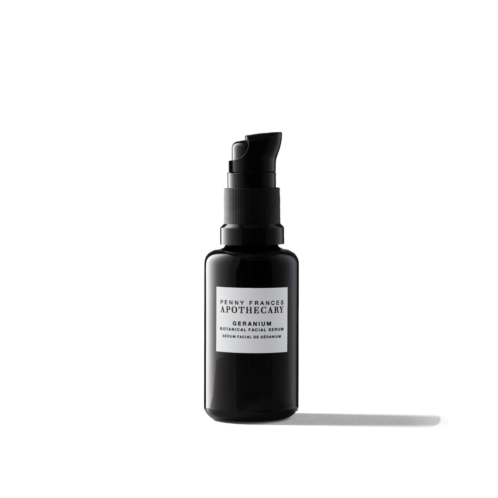 PENNY FRANCES APOTHECARY Geranium Botanical Oil Serum – Nourishing facial serum with geranium, helichrysum, and papaya for a glowing complexion.