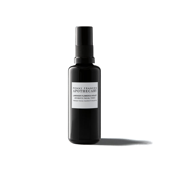 PENNY FRANCES APOTHECARY Lavender Flowers & Violet Aromatic Tonic – Refreshing toner with cucumber, violet, and orange blossom to hydrate and soothe skin.