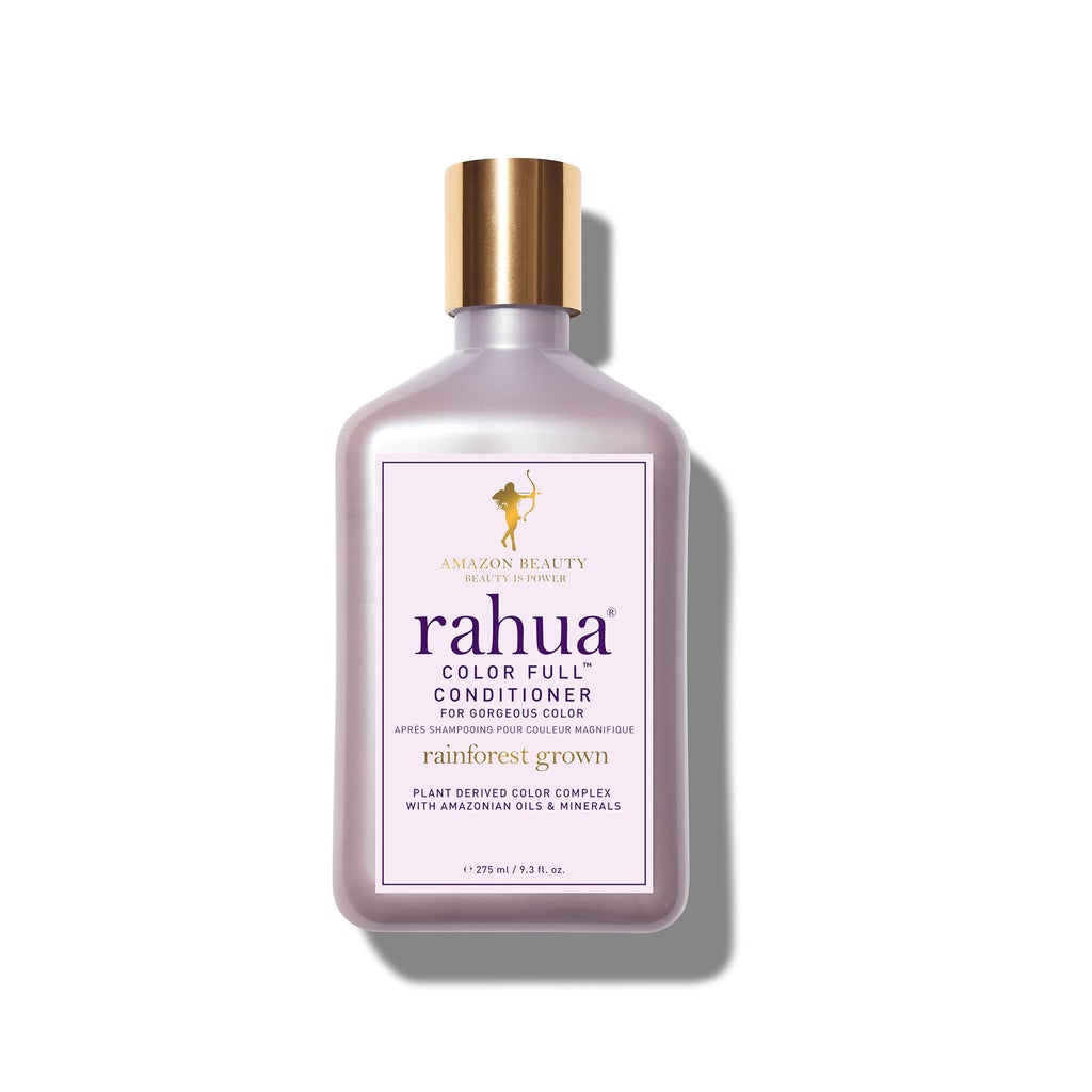 RAHUA Color Full™ Conditioner - pure plant-based ingredients, gardenia scent, exclusive color protection complex, prevents fading, reduces brassiness with Amazonian lilac clay, nourishes with Rahua, morete, and flaxseed oils. Ideal for all shades of color-treated or highlighted hair. Full size