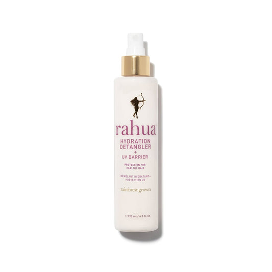 RAHUA Hydration Detangler - leave-in detangler for instantly brushable hair. Moisturizes, softens, and smooths frizz. Scented with tropical aromas of passion fruit and mango. Suitable for all hair types. full size