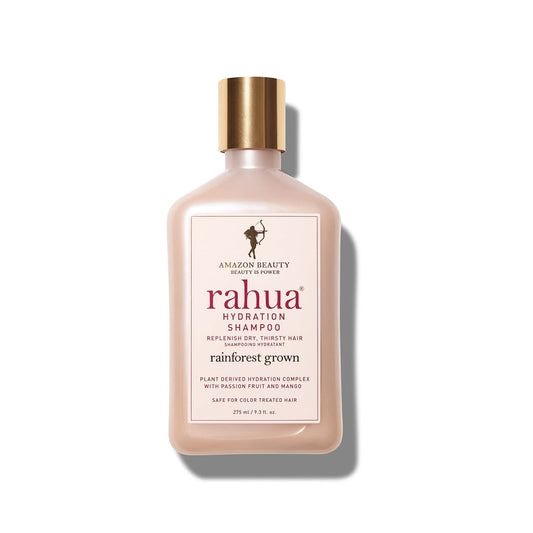 RAHUA Hydration Shampoo - rich, creamy formula for deep moisture. Infused with Amazonian oils and natural protein-bonding sugars. Hydrates and balances scalp, strengthens and smooths hair. Scented with tropical aromas of passion fruit and mango. Best for all hair types experiencing dryness. full size