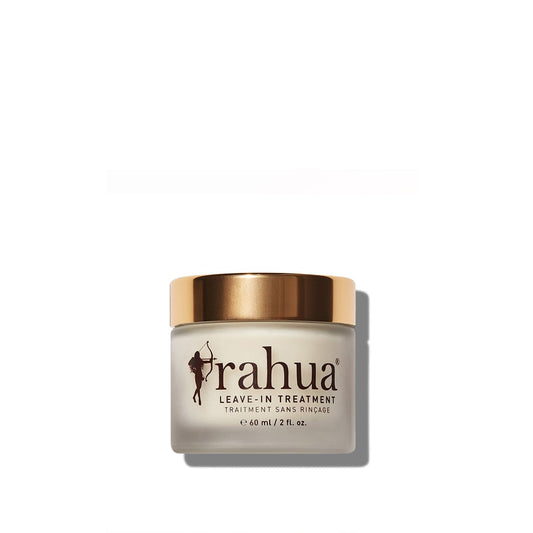 RAHUA Leave-In Conditioner - protective, anti-frizz solution for all hair types. Delivers shine and shields hair from stress. Contains omega-9-rich Rahua oil, acts as a heat protectant, and adds definition when air drying. Apply to damp hair before styling or air drying.