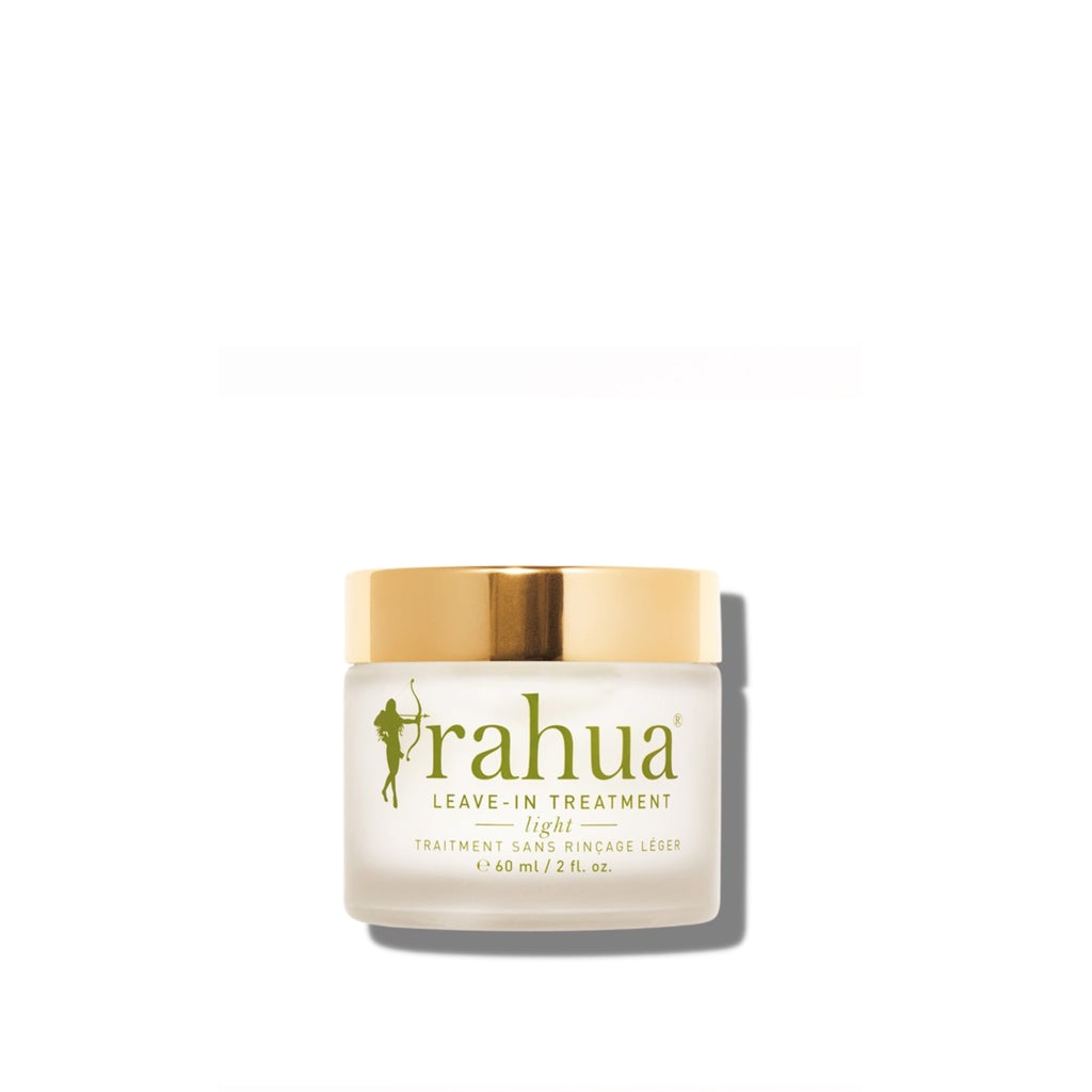 RAHUA Leave In Conditioner Light - weightless heat protectant for fine hair types. Provides lightweight anti-frizz finish, protects from blow-drying and styling tools, and adds definition when air drying. Crafted with Omega-9-rich Rahua oil for healthy, bouncy, and shiny hair.