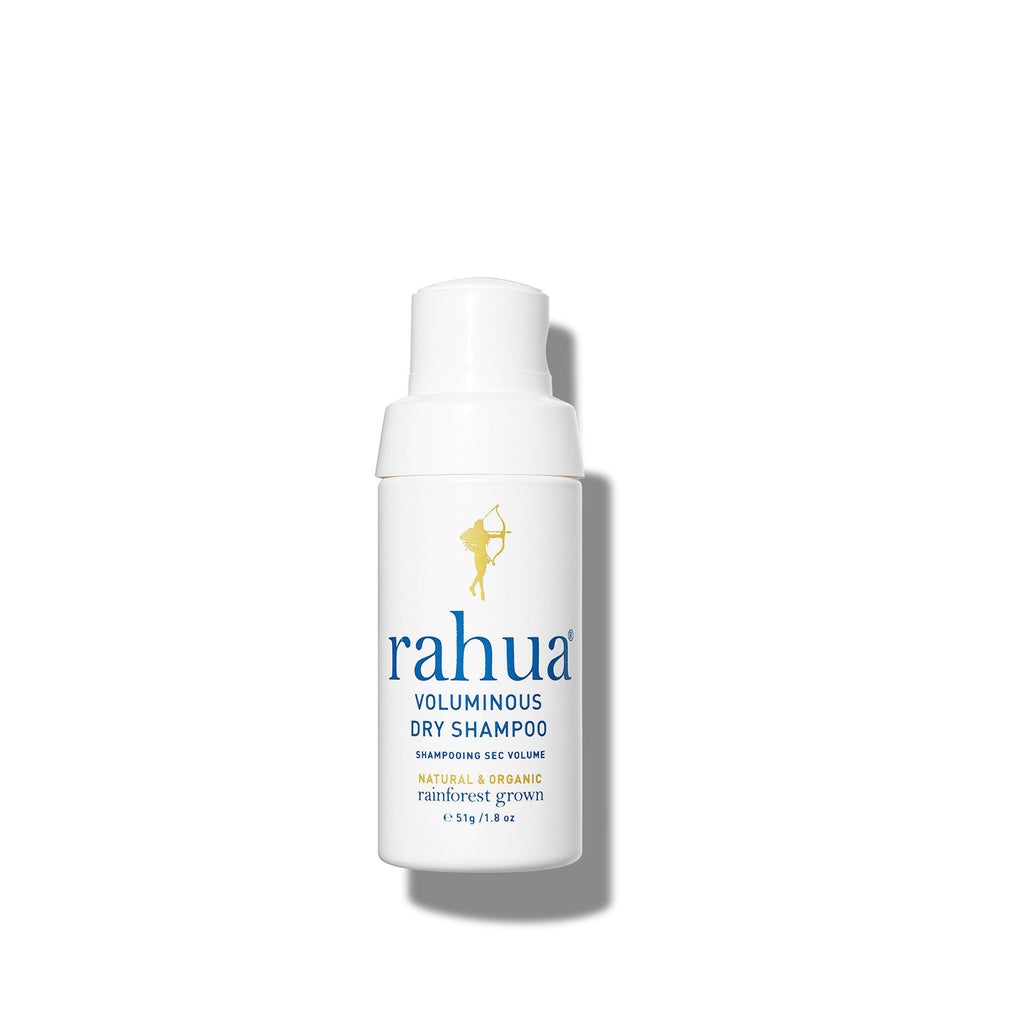 RAHUA Voluminous Dry Shampoo - plant-based dry shampoo that leaves hair and scalp clean and refreshed. Non-aerosol dispenser delivers texture, hold, and volume. Suitable for all hair types.