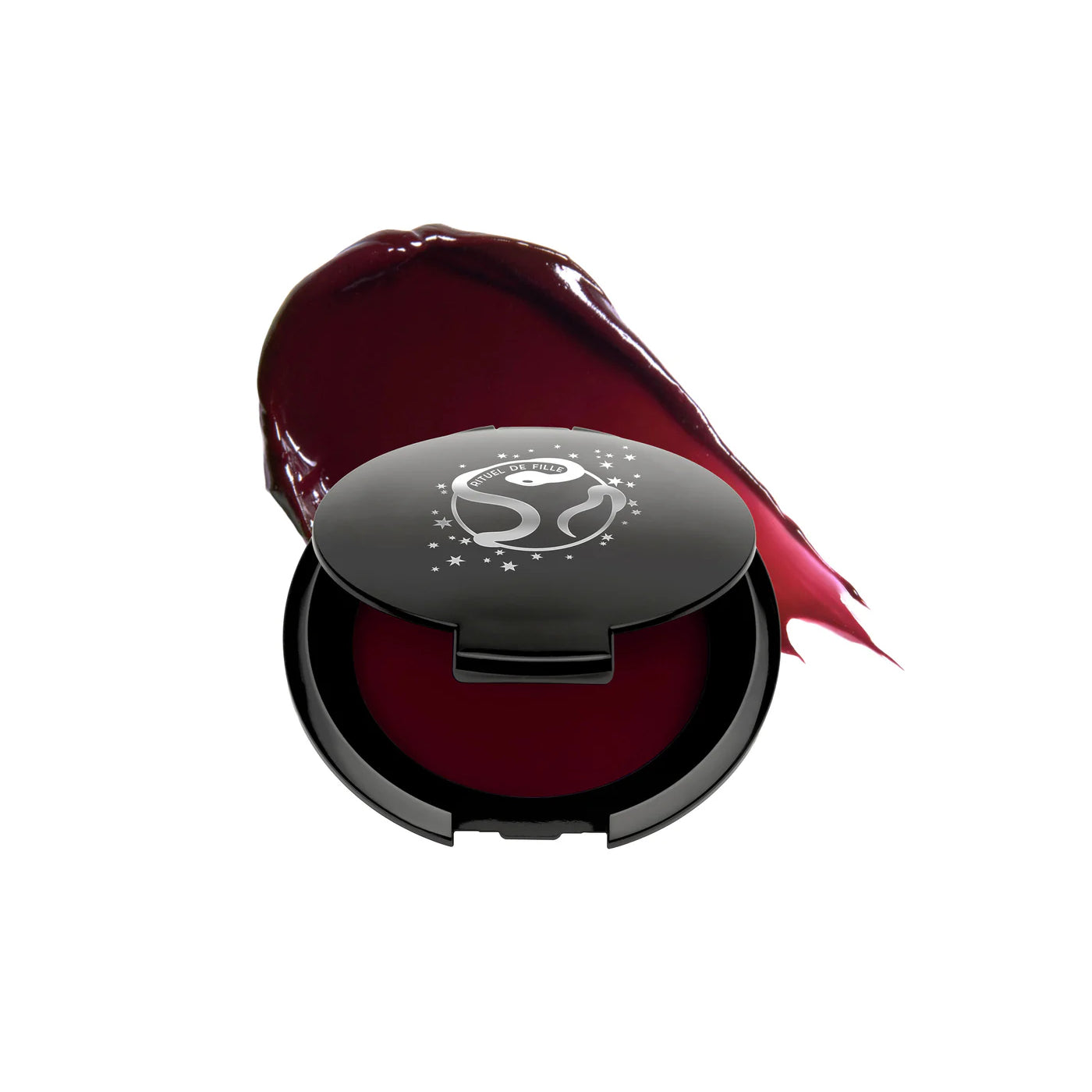 RITUEL DE FILLE Color Nectar Pigment Balm in Weeping Cherry, a vintage burgundy jelly crème multi-use balm.