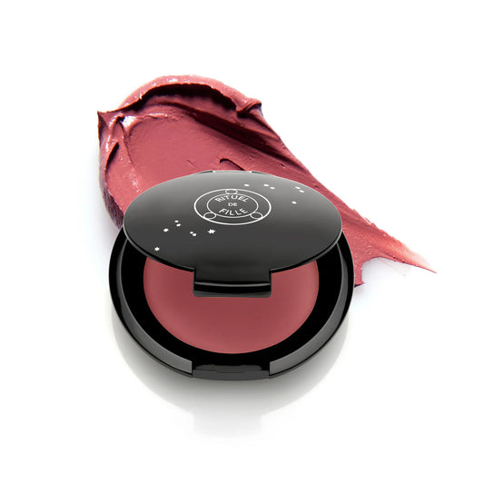 Rituel de Fille Inner Glow Crème Pigment in Lovesick, innocent rose shade in compact.