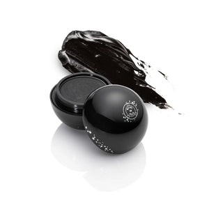 Rituel de Fille The Black Orb Kohl Eyeliner in Abyss, deep semi-matte black in a round compact jar.