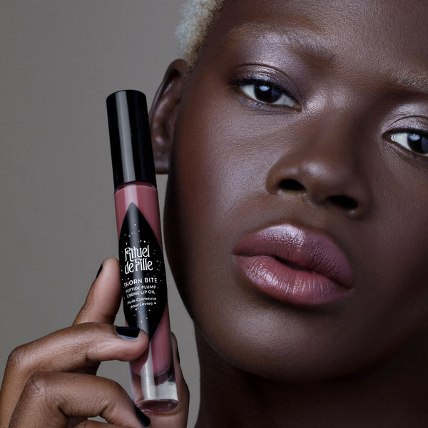 RITUEL DE FILLE Thorn Bite Peptide Plump Crème Lip Oil rose crush