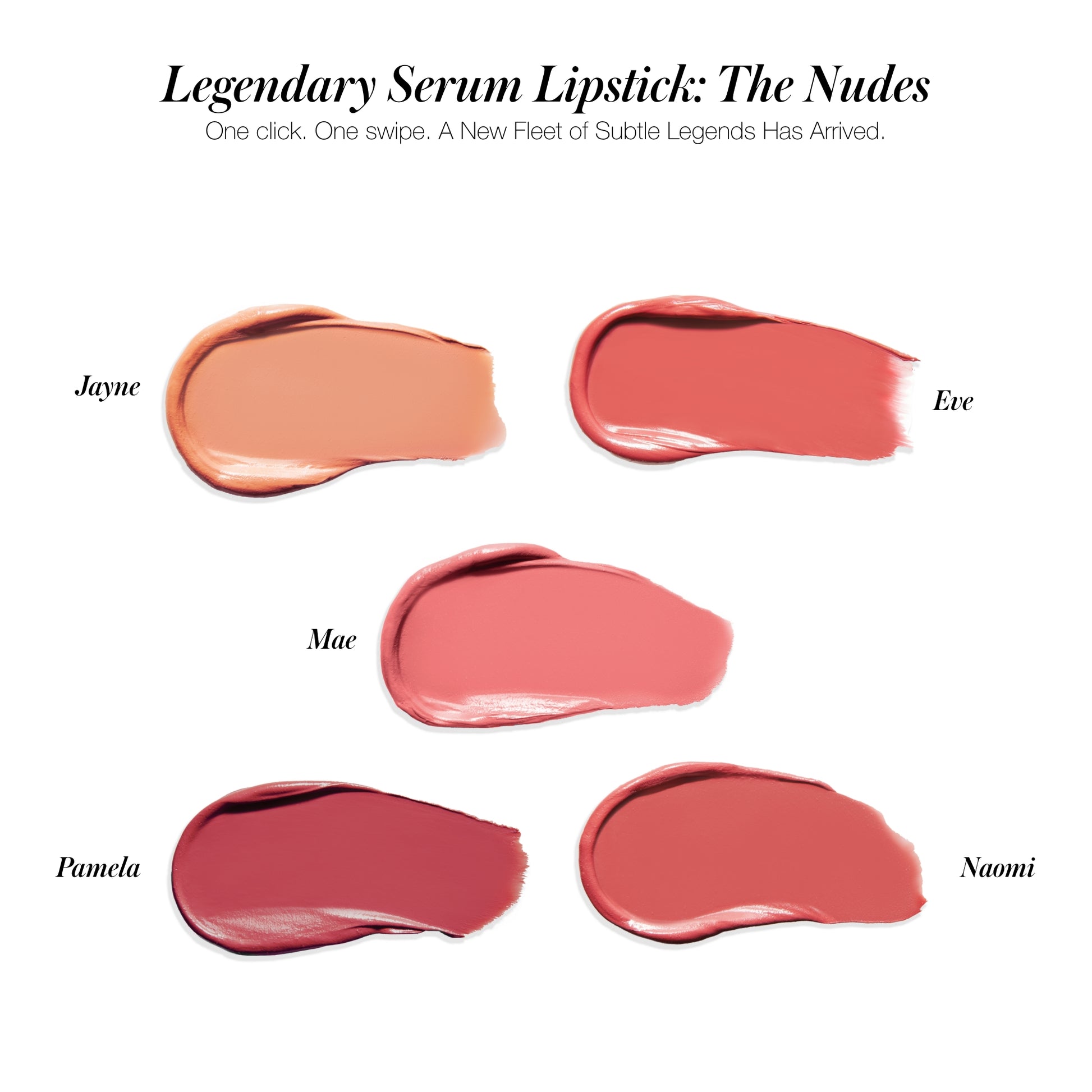 RMS BEAUTY Legendary Serum Lipstick The Nudes ALWAYS SHOW