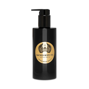 Sacred Rituel Sacred Rose Mist in a violet Miron glass spray bottle; a hydrating botanical rose water mist. 200ml