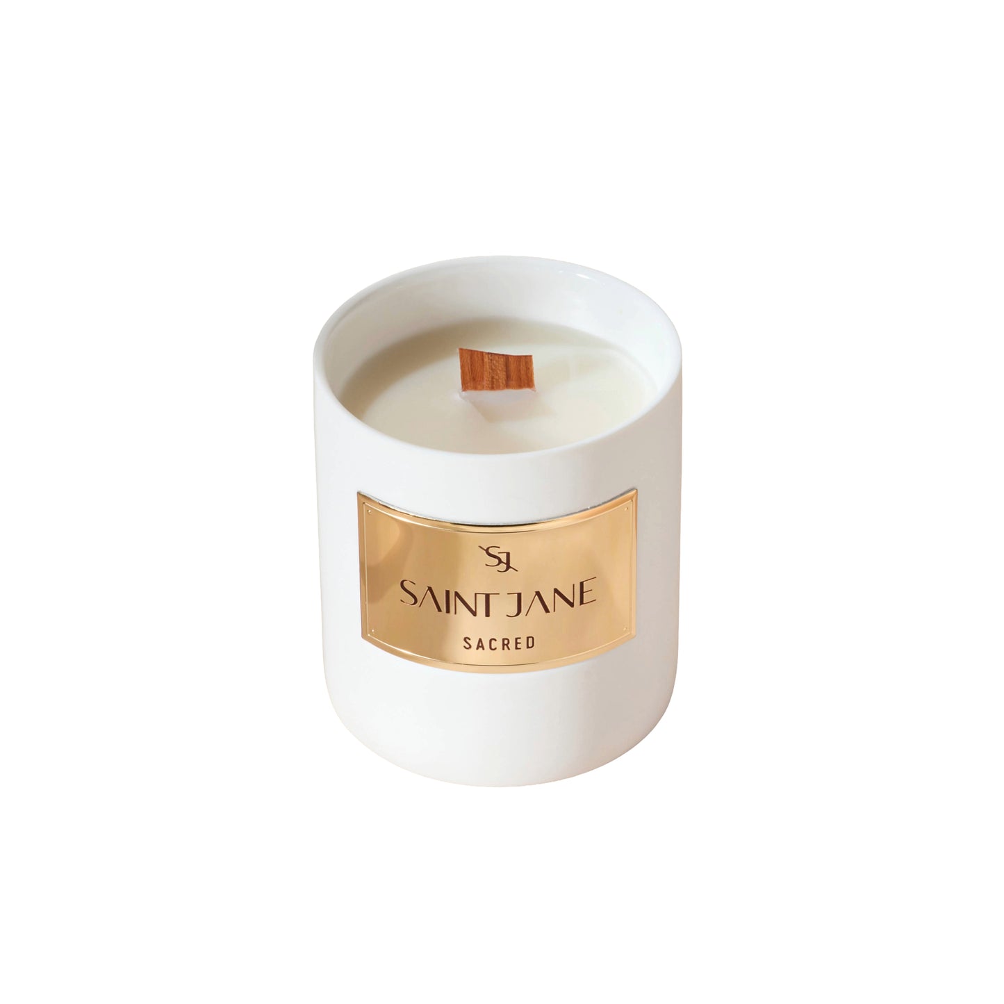 SAINT JANE Luxury Candle Sacred, vanilla orchid, dewy pear, magnolia, coconut cream, soft amber, luxury candle for mindful rituals