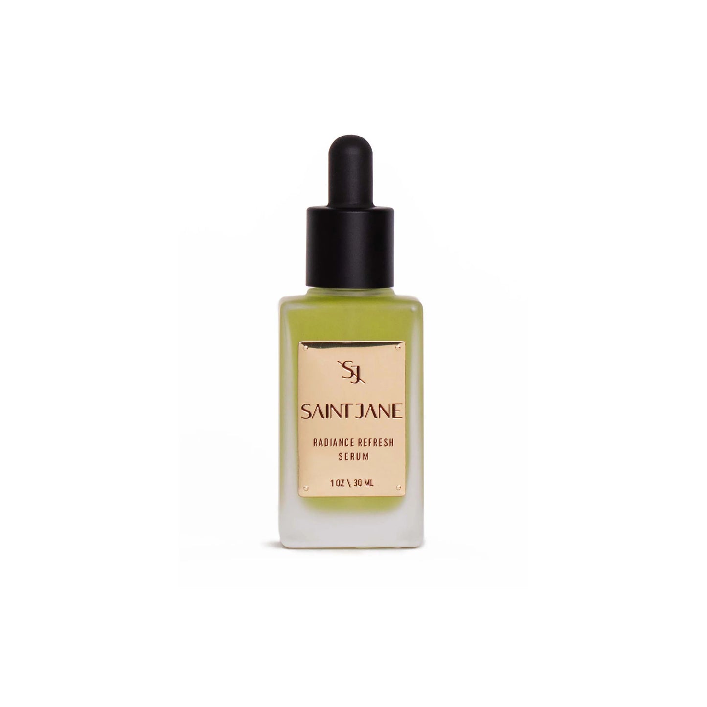 SAINT JANE Radiance Refresh Serum bottle with nourishing ingredients for a hydrated, radiant complexion.