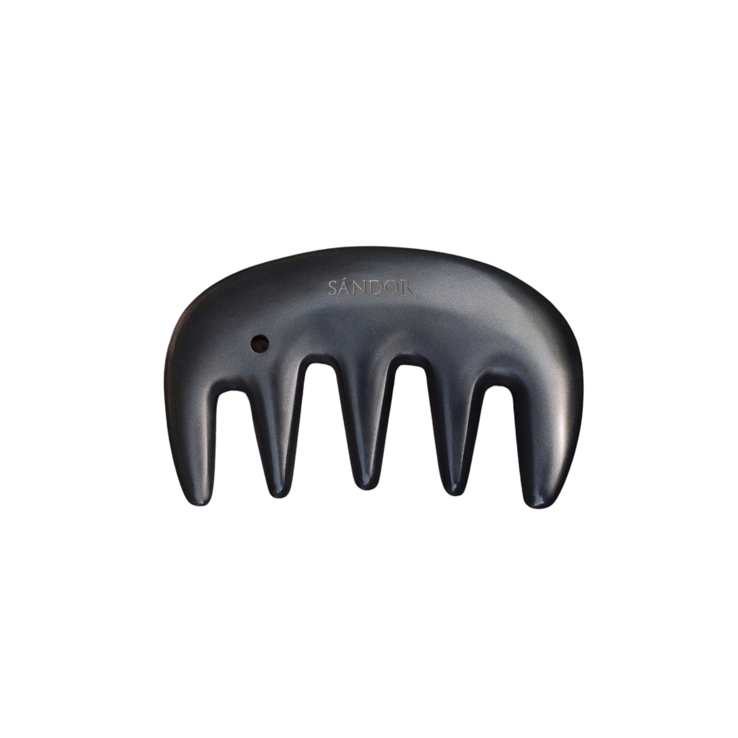 SANDOR Gua Sha Comb made from Bian stone, designed for a smooth, calming scalp massage and sensory hair care ritual