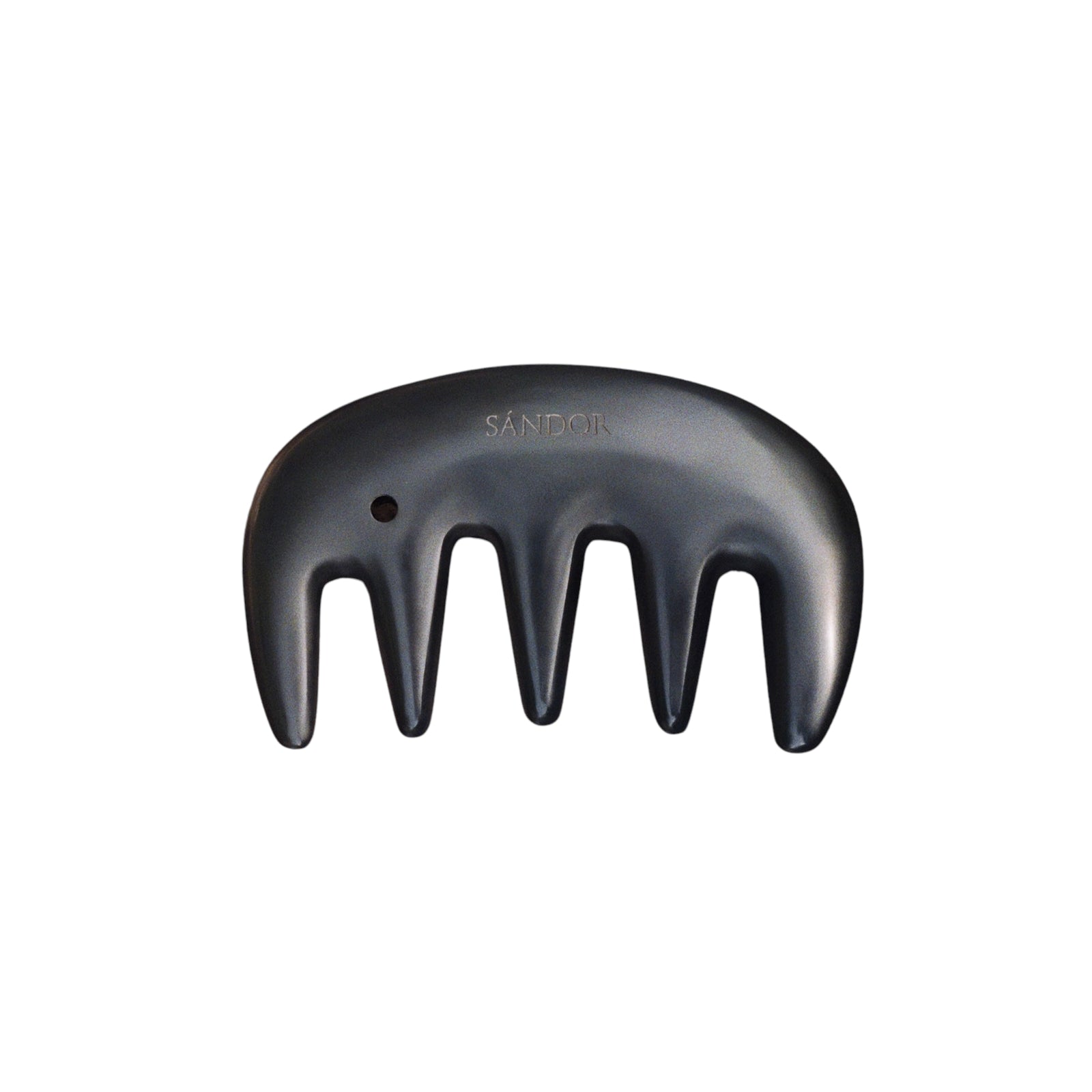 SANDOR Gua Sha Comb made from Bian stone, designed for a smooth, calming scalp massage and sensory hair care ritual