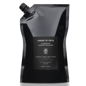 SANGRE DE FRUTA Botanical Hand & Body Lotion Eco-Refill Garden of Earthly Delights