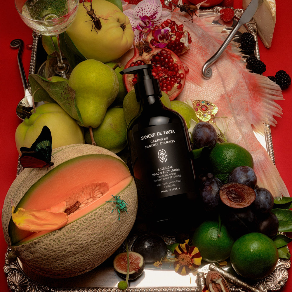 SANGRE DE FRUTA Hand and Body Lotion Garden of Earthly Delights