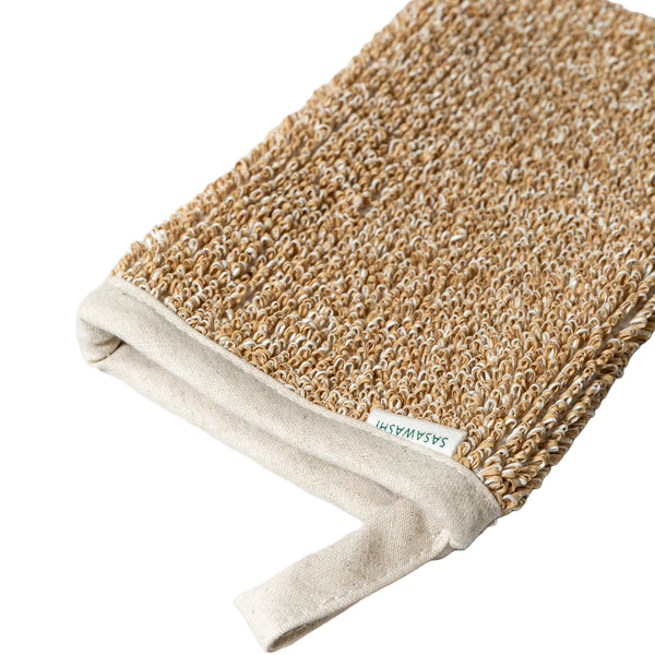 SASAWASHI Deep Body Scrub Mitten
