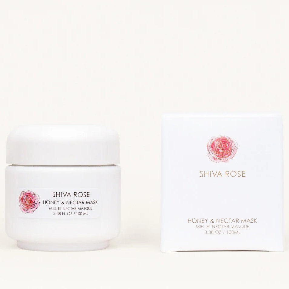 SHIVA ROSE Honey and Nectar Mask - A nourishing face mask with raw honey, kaolin clay, and botanical oils for refreshed, radiant skin.