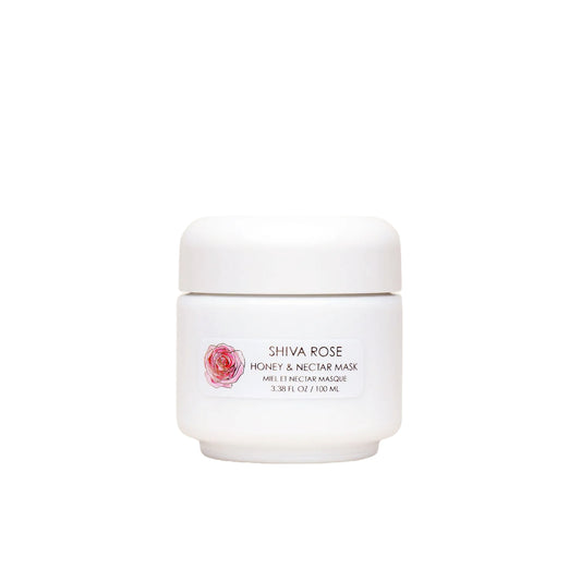 SHIVA ROSE Honey and Nectar Mask - A nourishing face mask with raw honey, kaolin clay, and botanical oils for refreshed, radiant skin.