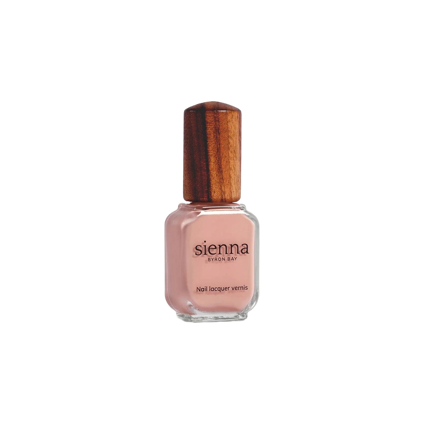 Sienna Byron Bay Ambrosia Nail Polish – English rose crème in a beautiful, universally flattering pink. Vegan and eco-friendly.