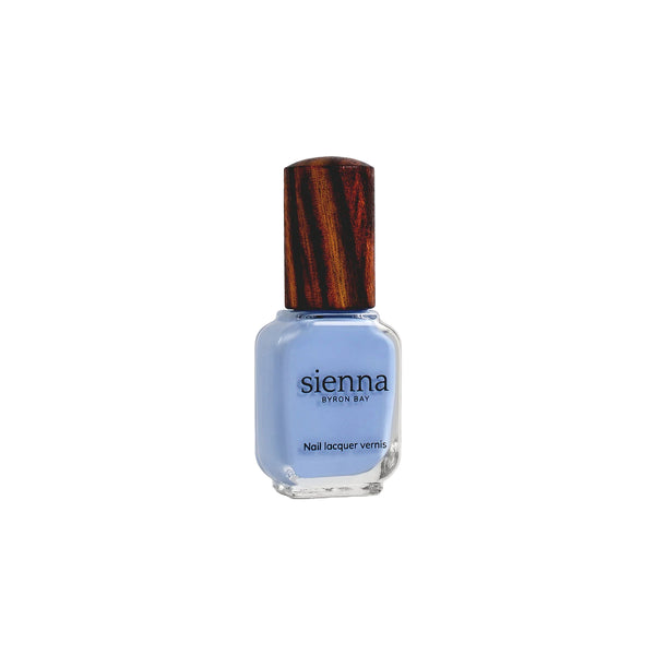 SIENNA BYRON BAY Angelic Nail Polish – delicate baby blue crème for a refined, everyday style.