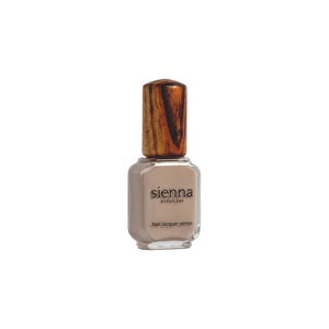 Sienna Byron Bay Calm Nail Polish – Warm clay crème, full coverage, and eco-friendly. Vegan and cruelty-free.