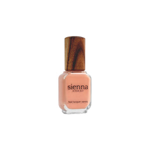 Sienna Byron Bay Carnation Nail Polish – peach blush crème, ethical, vegan, and eco-friendly.