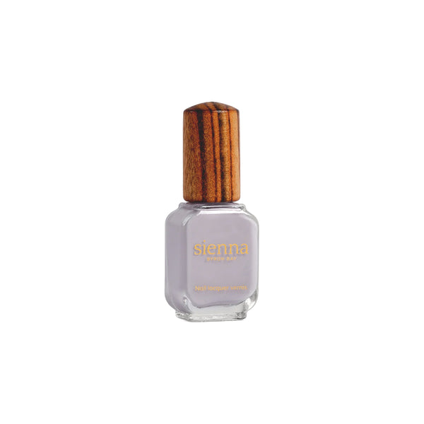 Sienna Byron Bay Eternal Nail Polish – A pastel thistle purple-grey with a sustainable, clean formula.