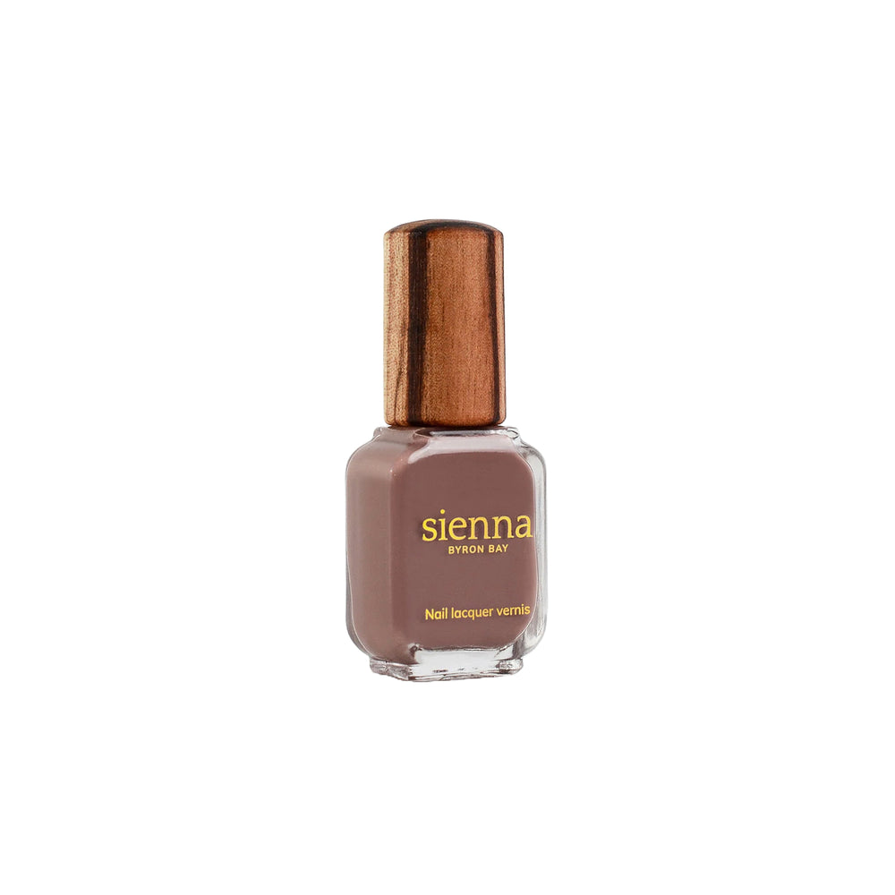 Sienna Byron Bay Grounded Nail Polish – mylk chocolate crème, eco-friendly, breathable, and vegan.