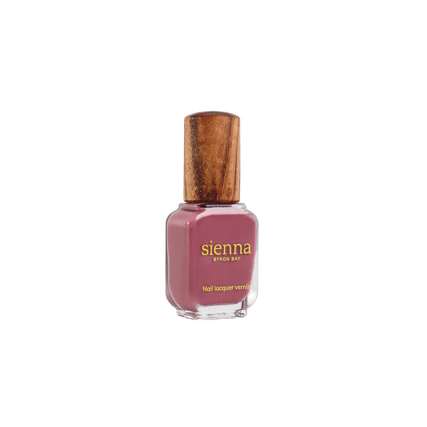 Sienna Byron Bay Heartspace Nail Polish – raspberry sorbet, vegan, eco-friendly, and breathable.