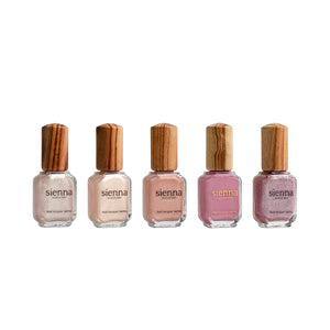 Sienna Byron Bay Luminescence Collection – five shimmering nail polishes inspired by cosmic light.