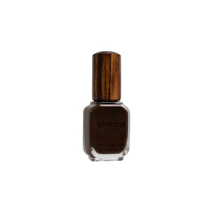 Sienna Byron Bay Majestic Nail Polish – dark chocolate crème, vegan, cruelty-free, and eco-friendly.