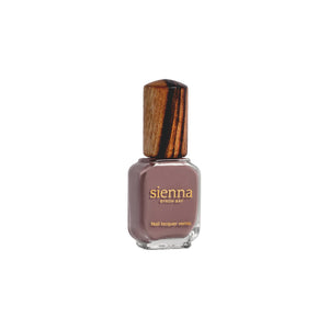 Sienna Byron Bay Nurture Nail Polish – Dusty mauve crème in a full-coverage, earthy shade. Vegan and eco-friendly.