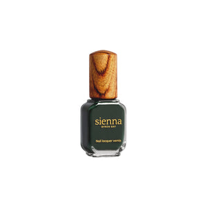 SIENNA BYRON BAY Olivia Nail Polish – deep olive green crème for a bold, confident nail look.