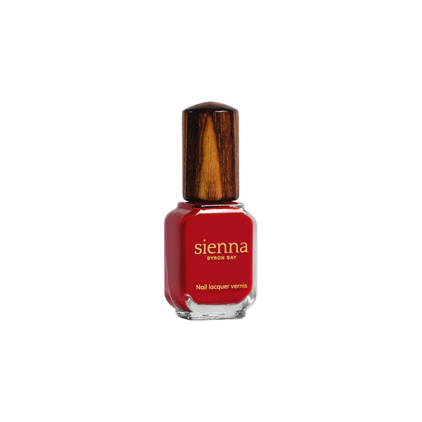 SIENNA BYRON BAY Tempest Nail Polish in Apple Red Crème – Classic red nail polish with a vibrant, long-lasting finish.