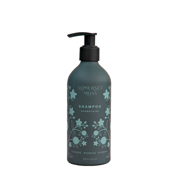 Somerset Moss Shampoo – gentle, hydrating shampoo with chamomile and horsetail extracts.