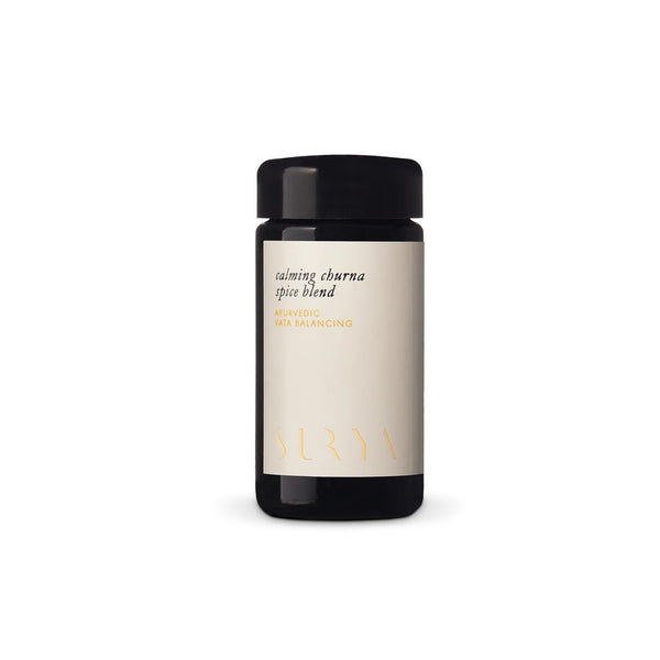 SURYA Calming Digestive Spices blend with cardamom, cinnamon, and mustard seed.