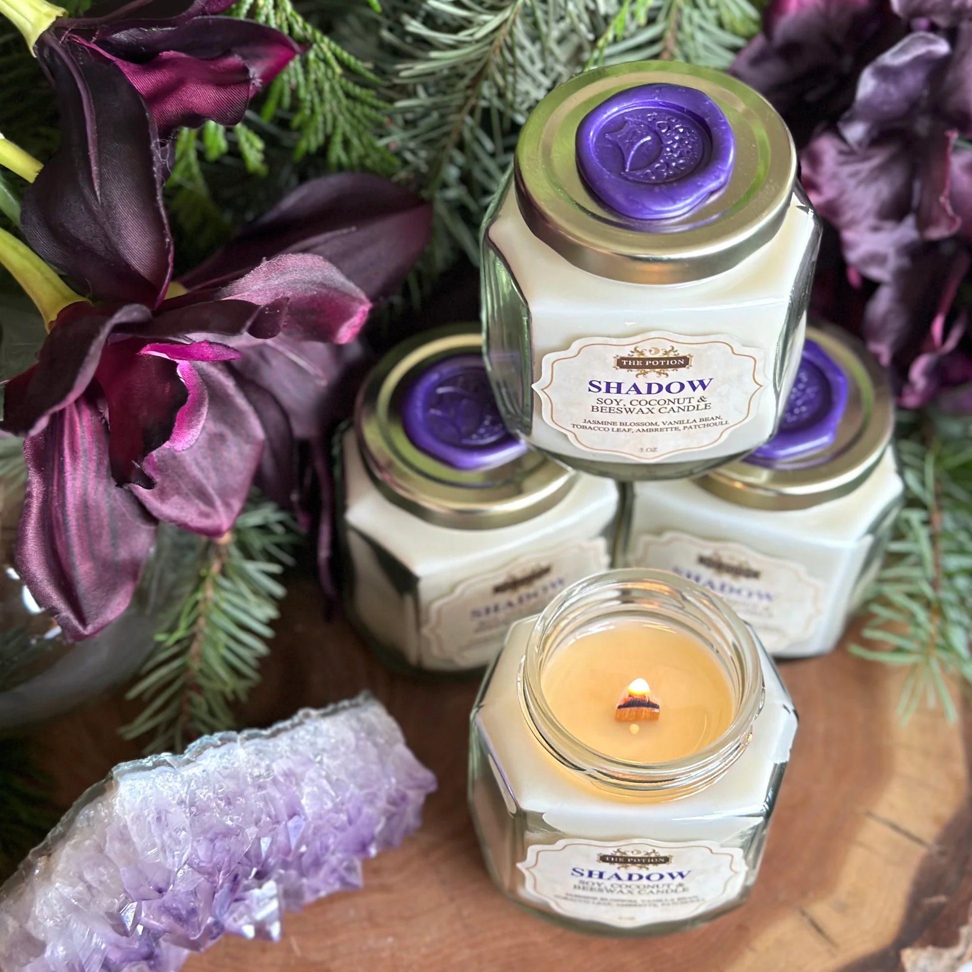 THE POTION COSMETICS Shadow Soy, Coconut & Beeswax Candle