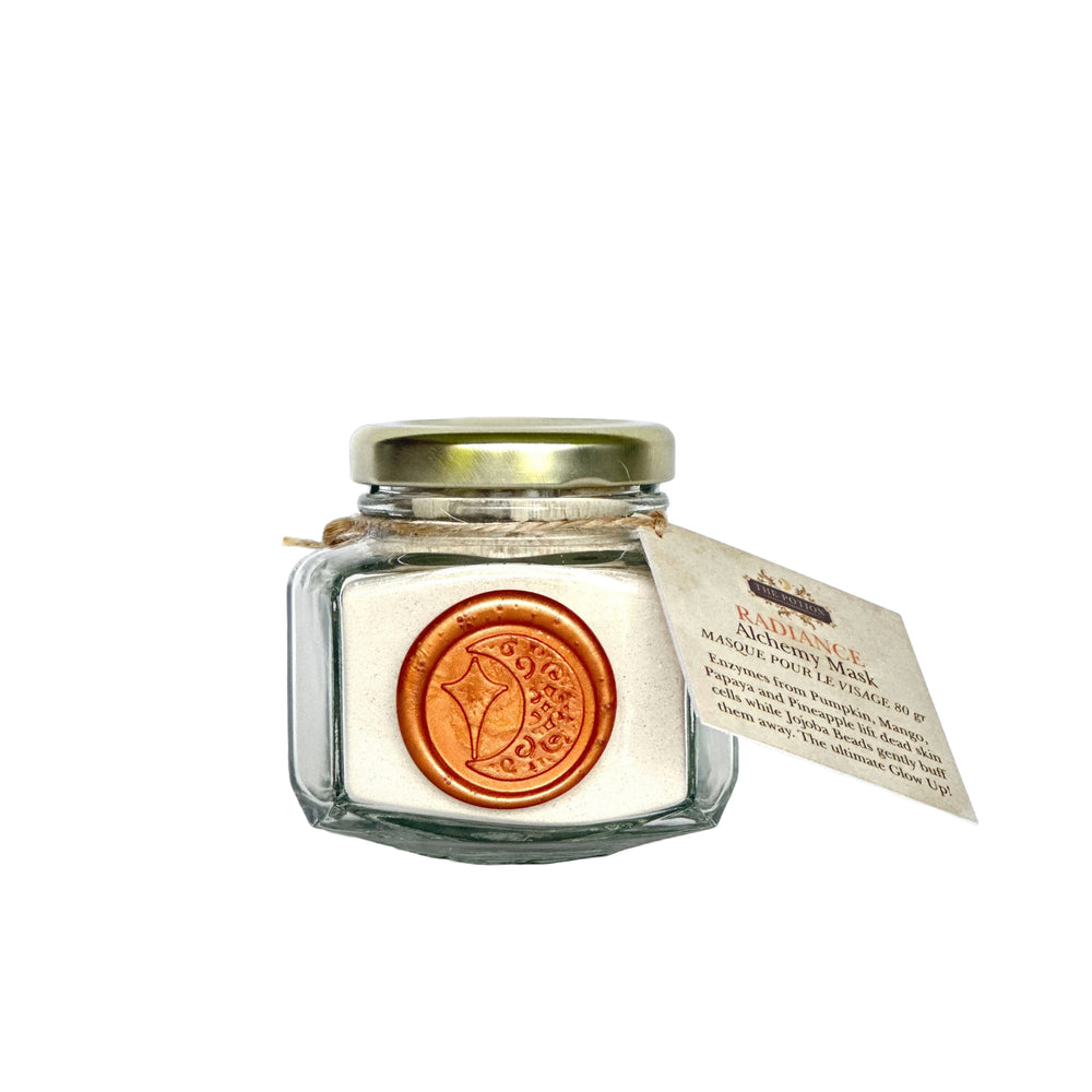 THE POTION MASTERS Radiance Alchemy Mask – brightening mask with pumpkin and fruit enzymes.
