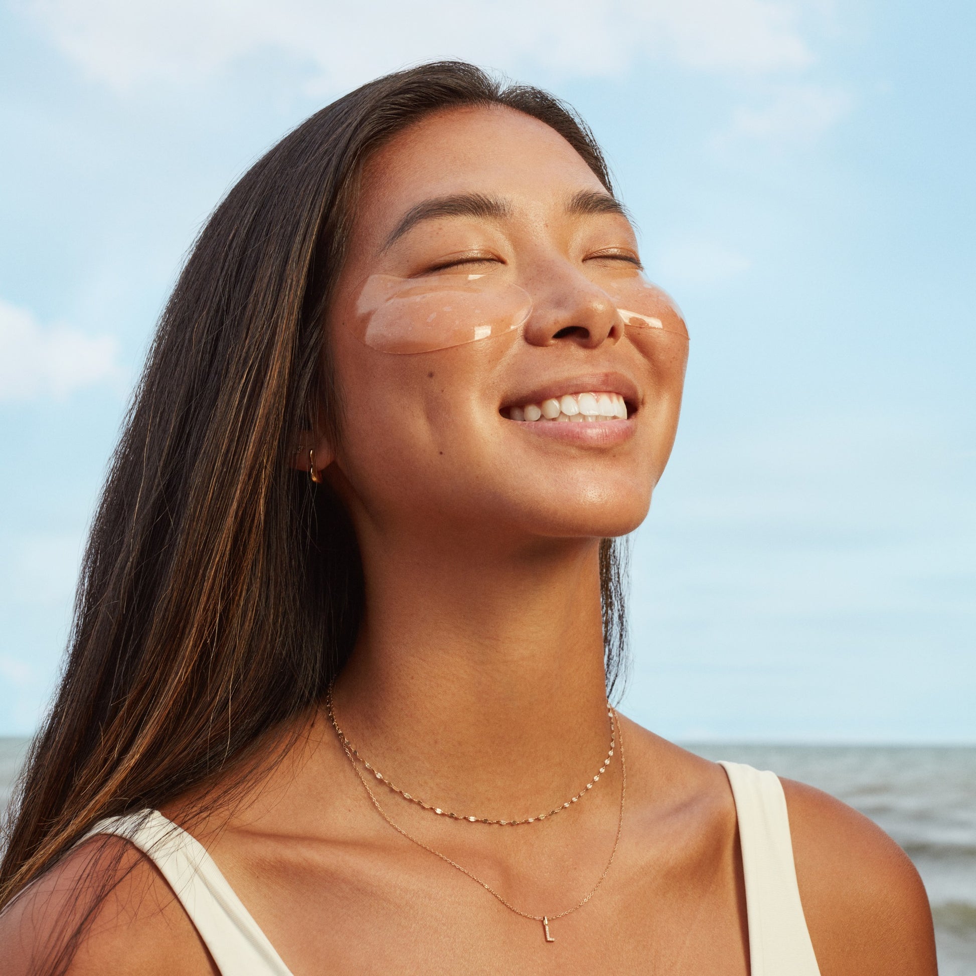 THREE SHIPS Brighter Days Red Algae + Avocado Biodegradable Eye Mask