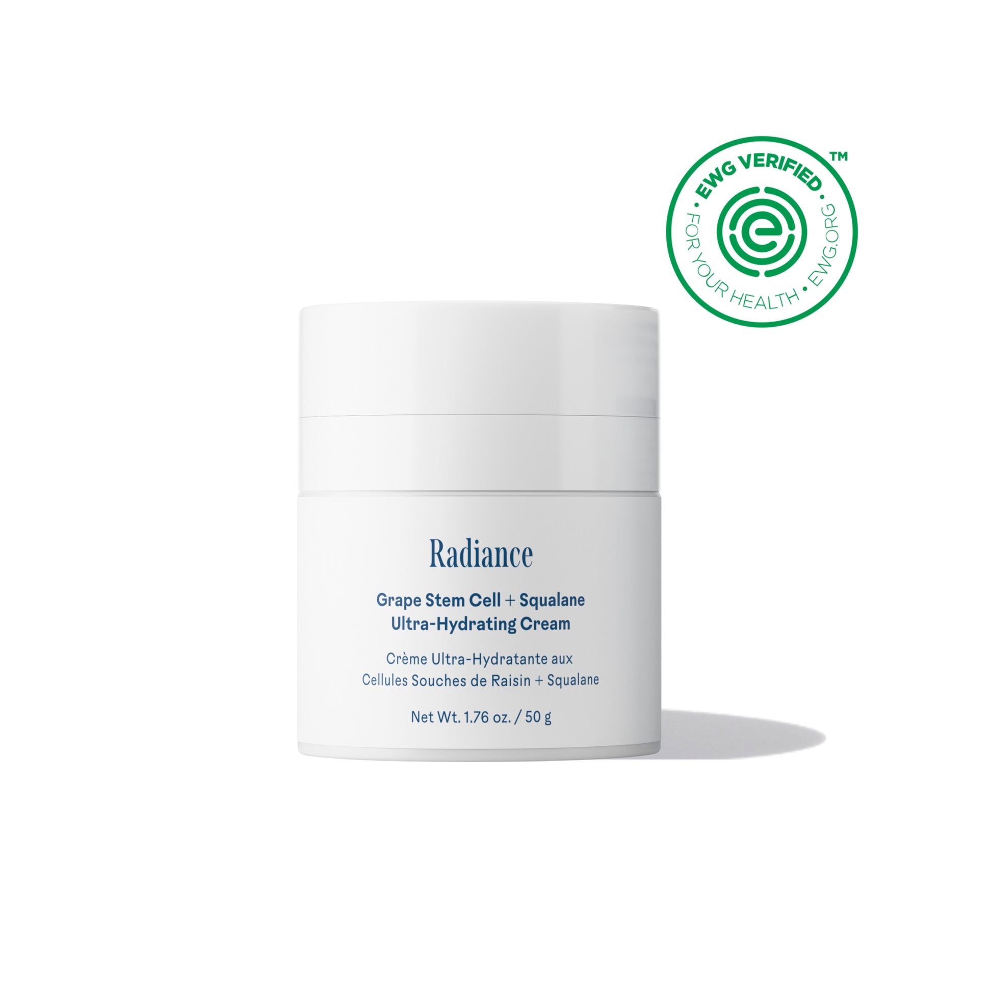 Three Ships Radiance Ultra-Hydrating Cream with Grape Stem Cell and Squalane, 50 g jar.