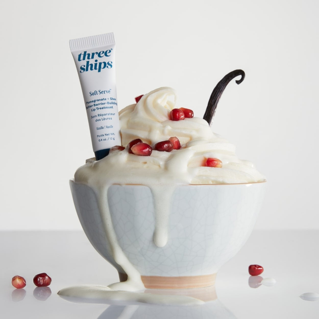 THREE SHIPS SoftServe™ Pomegranate + Shea Butter Lip Balm