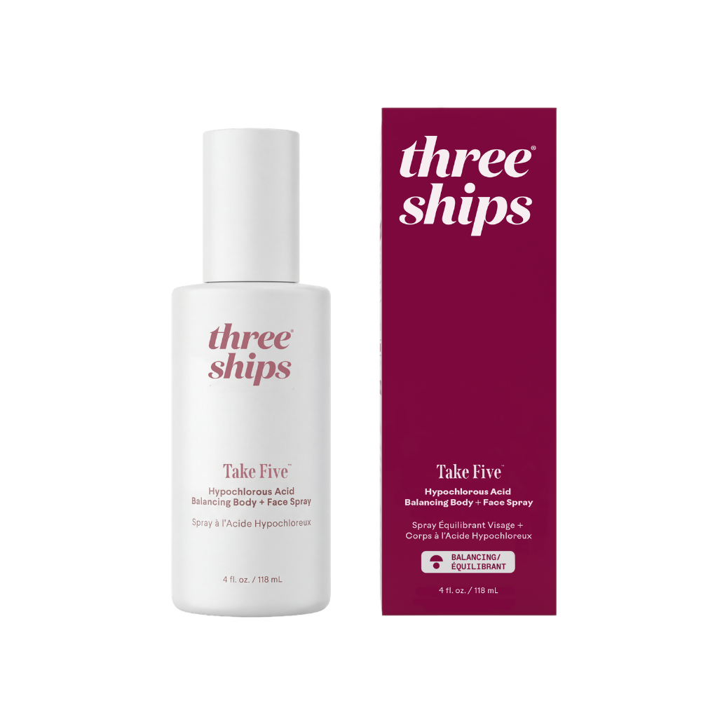 Three Ships Take Five bottle on a white background
