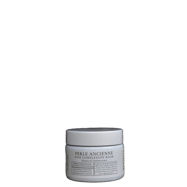 Tidelands House Perle Ancienne Skin Luminescence Balm with golden radiance, featuring natural minerals and botanicals like Gotu Kola, Marshmallow Root, and Lemon Balm.