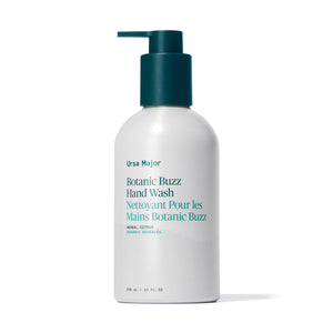 Ursa Major Botanic Buzz Hand Wash – sulfate-free formula with aloe, birch sap, and an herbal aroma.