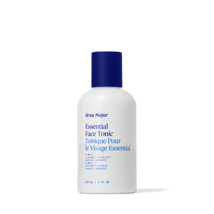 Ursa Major Essential Face Tonic bottle – multitasking botanical tonic to cleanse, hydrate, and gently exfoliate skin.
