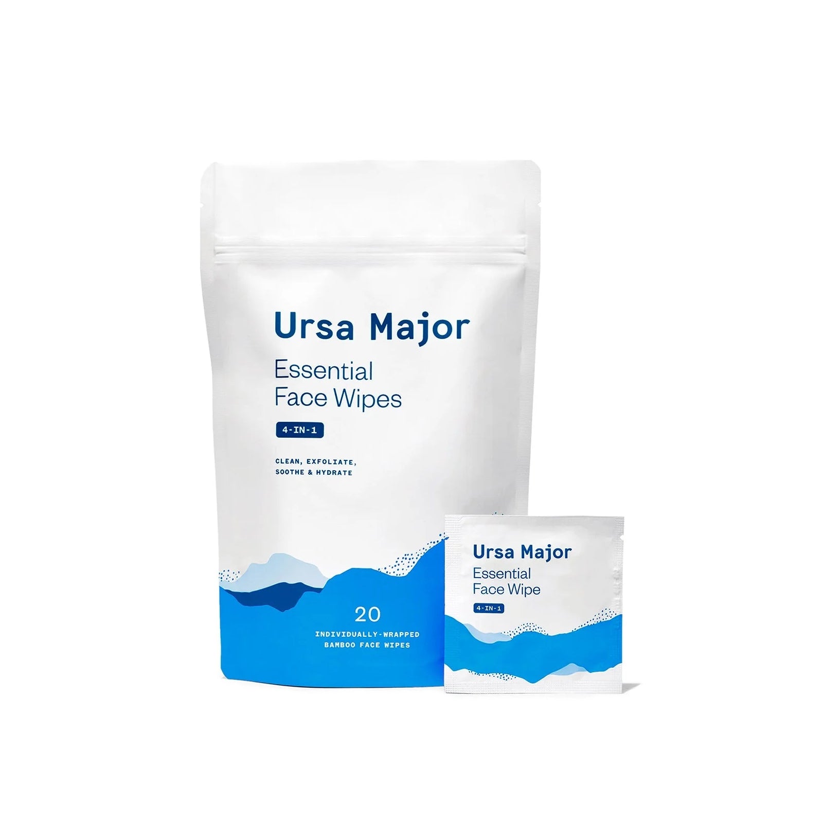 URSA MAJOR Essential Face Wipes 20-pack